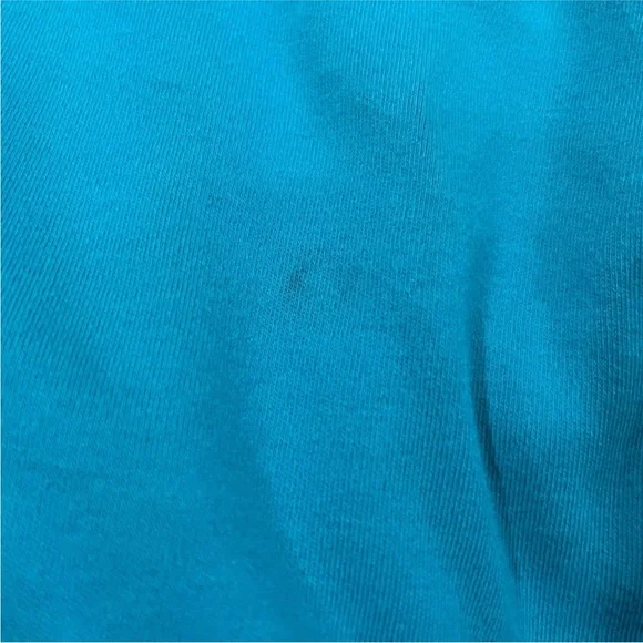 LL Bean Vneck Blue 3/4 Sleeve Shirt 3X - Picture 8 of 8